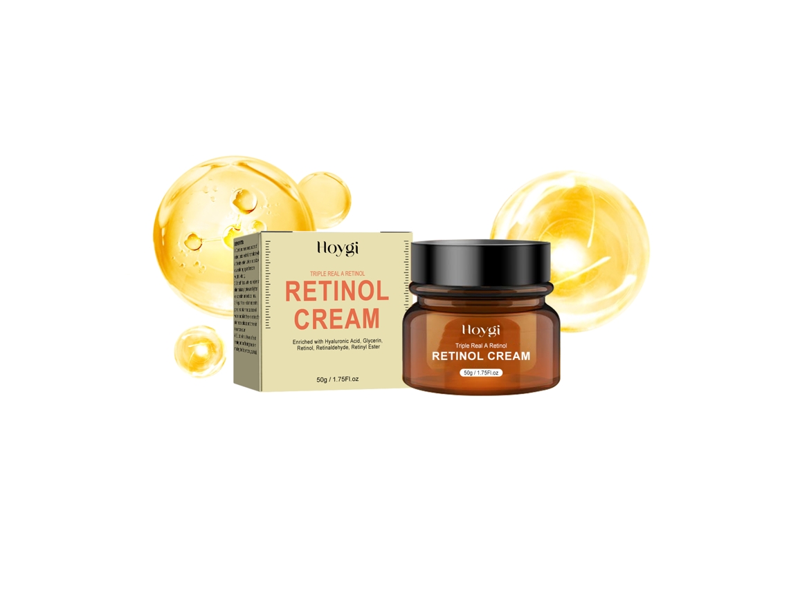 Crema antiedad con retinol para una piel radiante y juvenil.