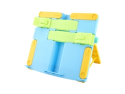 Soporte De Lectura Portátil Para Niños Estudiantes Oso Bonito Ajustable Telescópico Azul Para Libros Y Textos