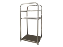 Estantería de baño de estilo minimalista, de gran capacidad, resistente, con 3 capas, fabricada en acero inoxidable.