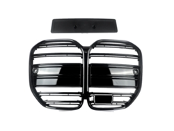Rejilla de parachoques delantero, material ABS duradero, compatible con BMW Serie 4, OEM negro brillante