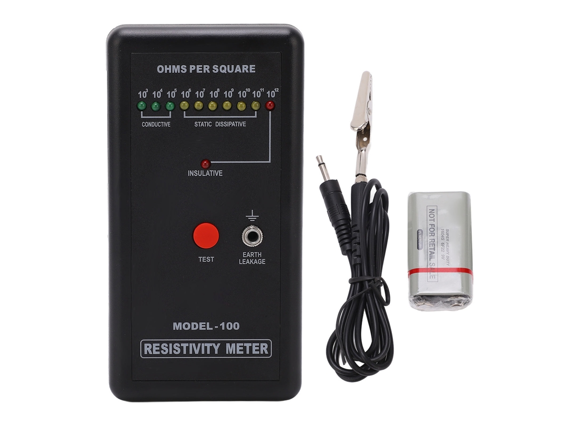Medidor De Resistencia Superficial De Precisión Para Electricidad Estática Con Certificación Ansi Esd S20.20 E Iec61340