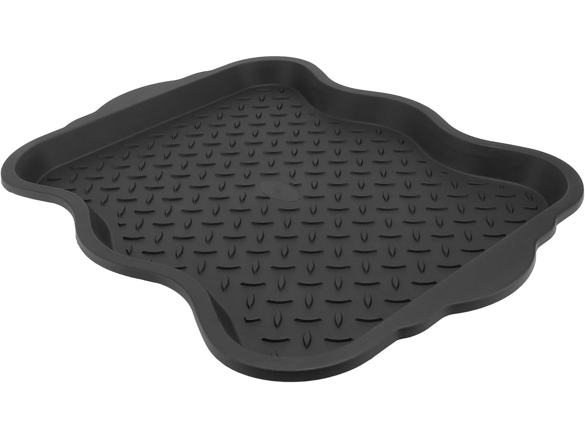 Bandeja Plástico Zapatos Multiusos Entrada Antideslizante Impermeable Proteger Suelo Estilos Aleatorios
