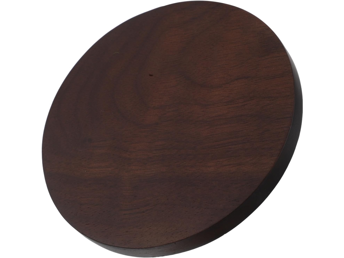 Soporte Redondo Madera Maciza Figuras Coleccionables Acabado Artesanal Fiable Elegante Salones Escaparates
