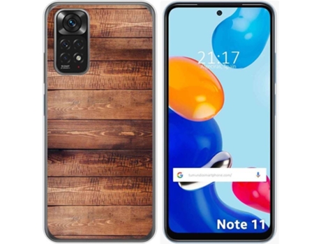 Carcasa Xiaomi Redmi Note 11 TUMUNDOSMARTPHONE Dibujos Madera 02 Multicolor