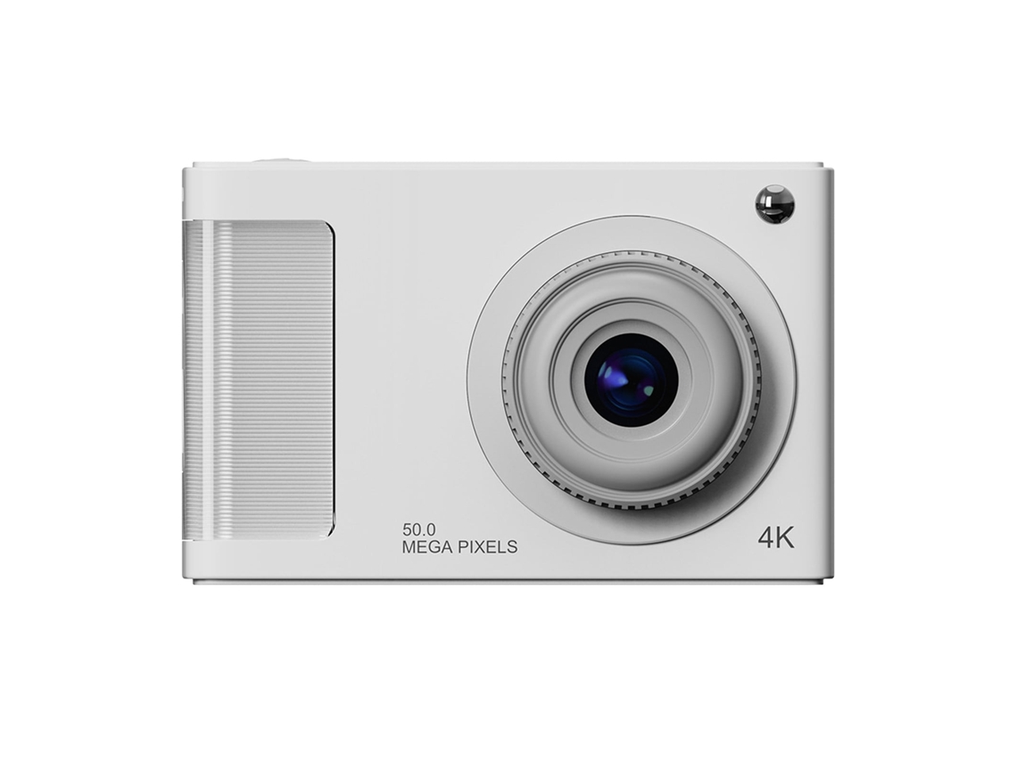 Cámara compacta portátil Eifson HD 1080p, zoom 16x, 48 MP, pantalla LCD de 2,4 pulgadas (blanca)