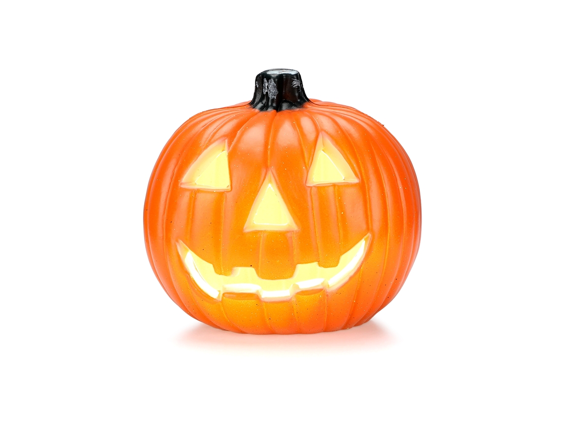 Luces Decorativas De Calabazas De Halloween Con Caras Terroríficas Para Una Decoración Festiva.