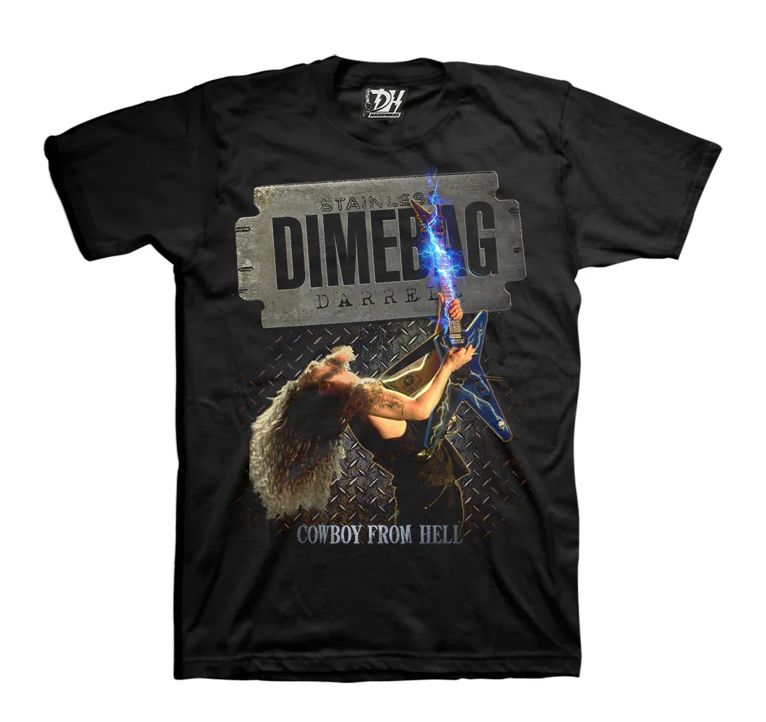 Dimebag Darrell Stainless T-shirt Unisex Rockinstone Size:l
