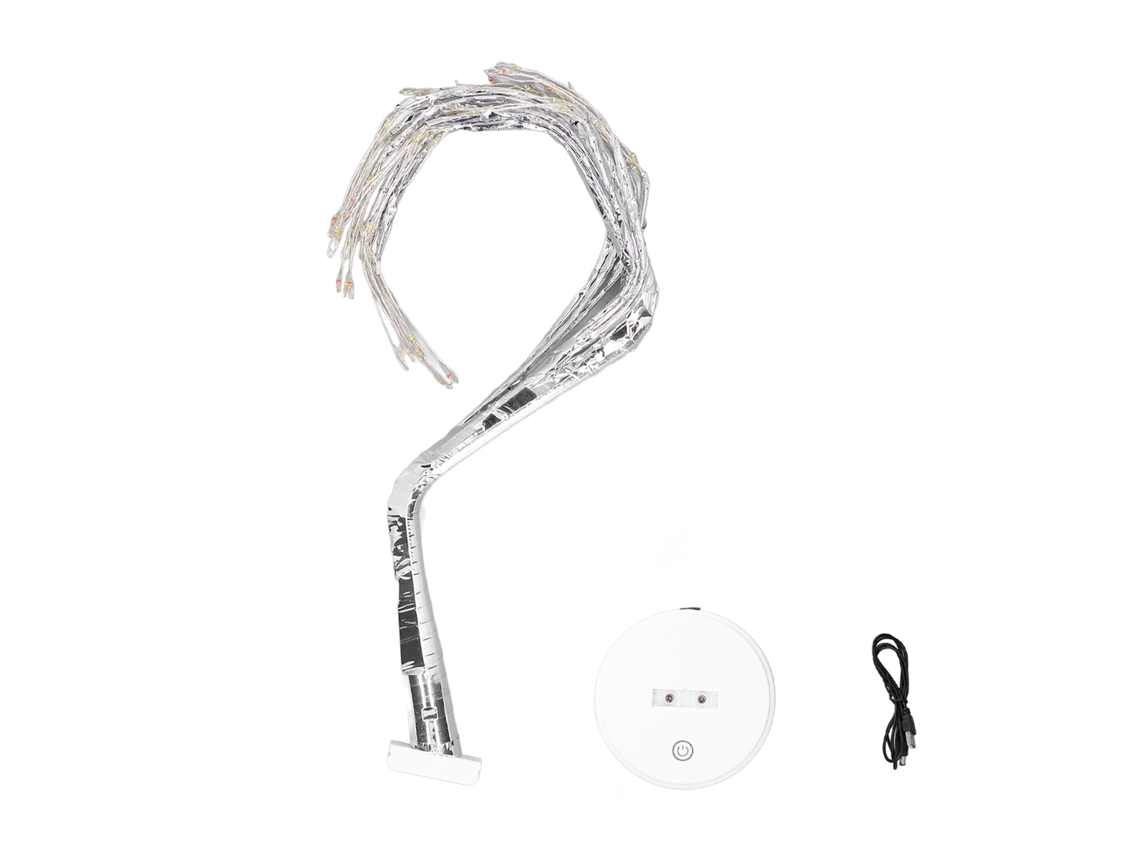 Lâmpada De Ramo Artificial Led Com Fio De Cobre Interruptor Tático Decoração Bonsai Silver108l