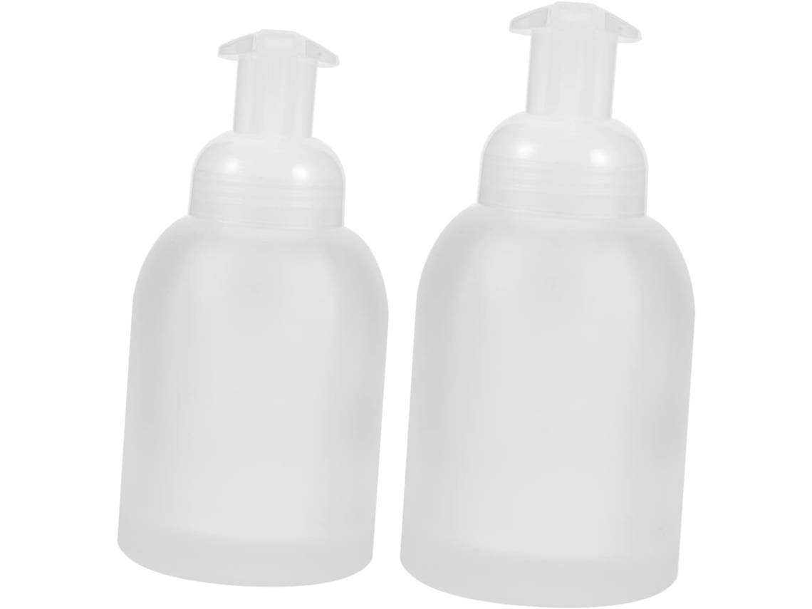 2 Pièces Frascos Pompe Vides Verre Pour Shampooing Après-shampooing Lotion Crèmes Distributeur