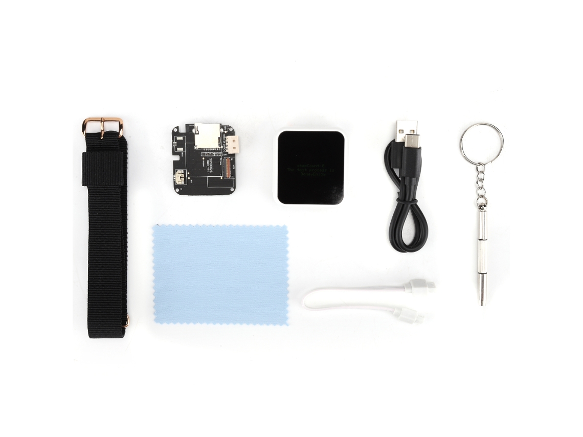 Programación del reloj inteligente Baoj con pantalla táctil, Wi-Fi y Bluetooth.