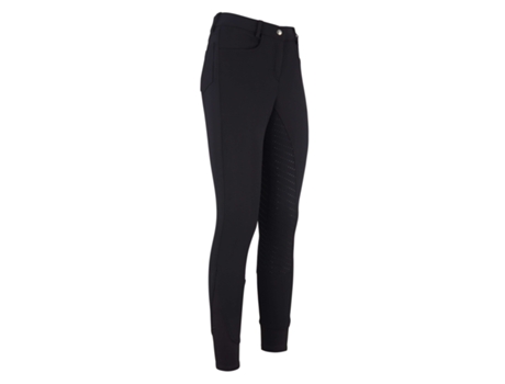 Pantalones de Niña para Equitación EASY RIDER Agarre Total Evita Negro (7/8 años)