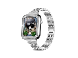 Reloj inteligente de 1,57" con Bluetooth y función de sueño para mujer, resistente al agua IP67, color plateado Chennnls