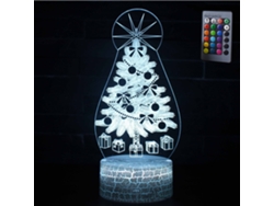 Candeeiro De Mesa 3D Da Serie Árvore De Natal - Consulte La Nota 3 Para Detalles JEIIBRZUI