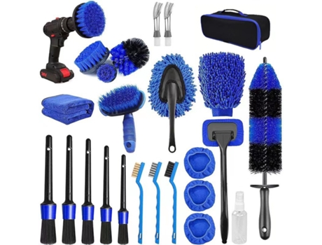 Kit de limpieza de brochas para taladro de 25 piezas