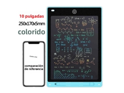 Tableta De Escritura Lcd (azul De 10 Pulgadas), Tablero De Dibujo, Juguete Educativo Montessori