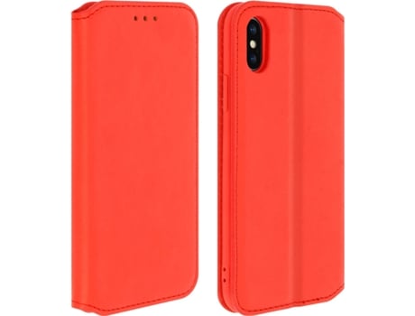 Funda iPhone X, XS AVIZAR Libro Billetera Rojo