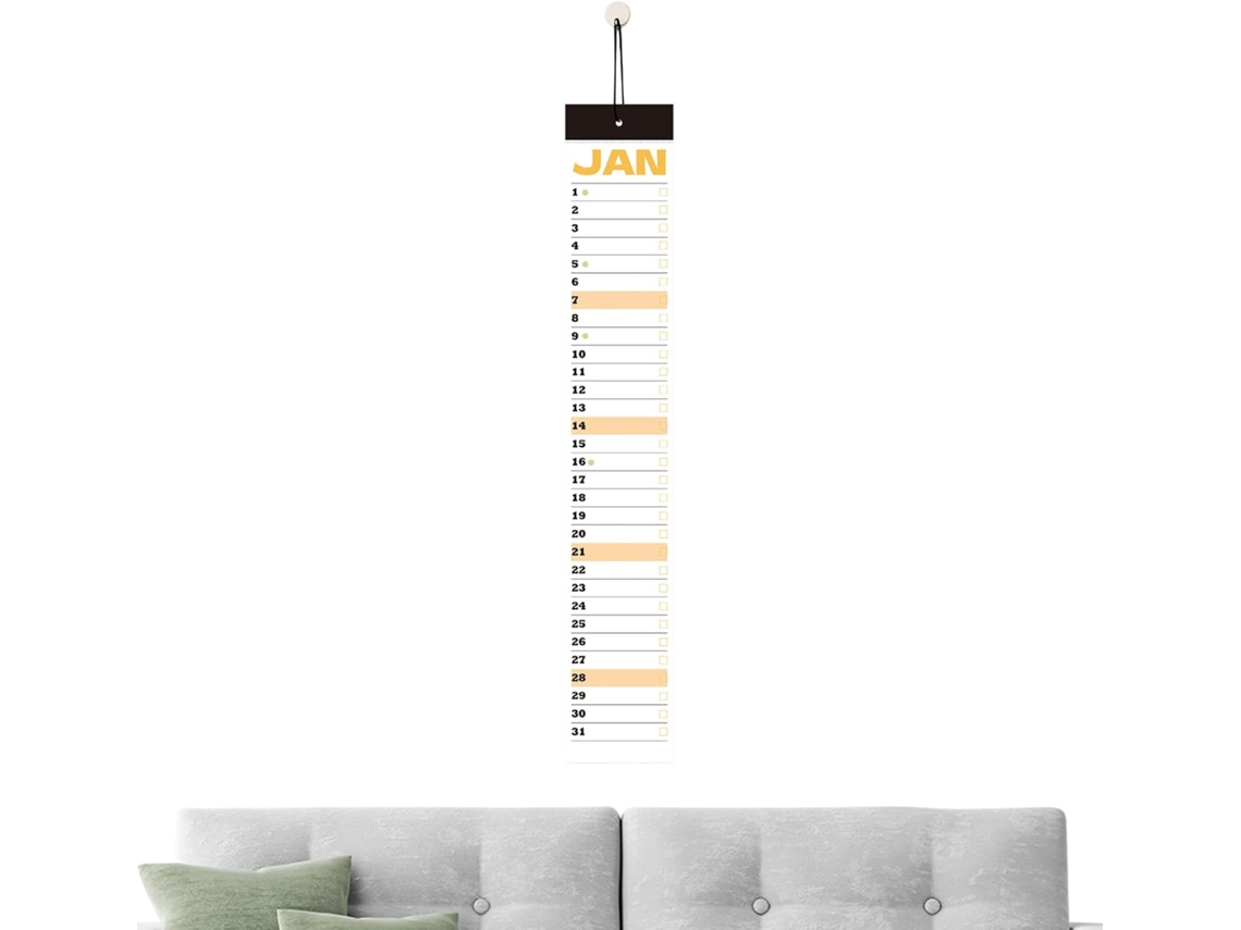 Calendario De Pared 2026, Anual Y Mensual, Grande, Para Gestión, Decoración Moderna Para El Hogar, La Oficina