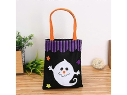 Bolsa de dulces no tejida con forma de calabaza decorativa de Halloween para niños Ly Ebike