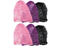 6pièces Fily A Cabello Maille Pour Mujers Bonny De Nuit Crochy Réutilisable Dormir Sport Y