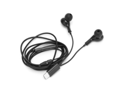 Fone De Ouvido Com Fio Type C Chip Digital Cancelamento De Ruído Controle De Volume Preto