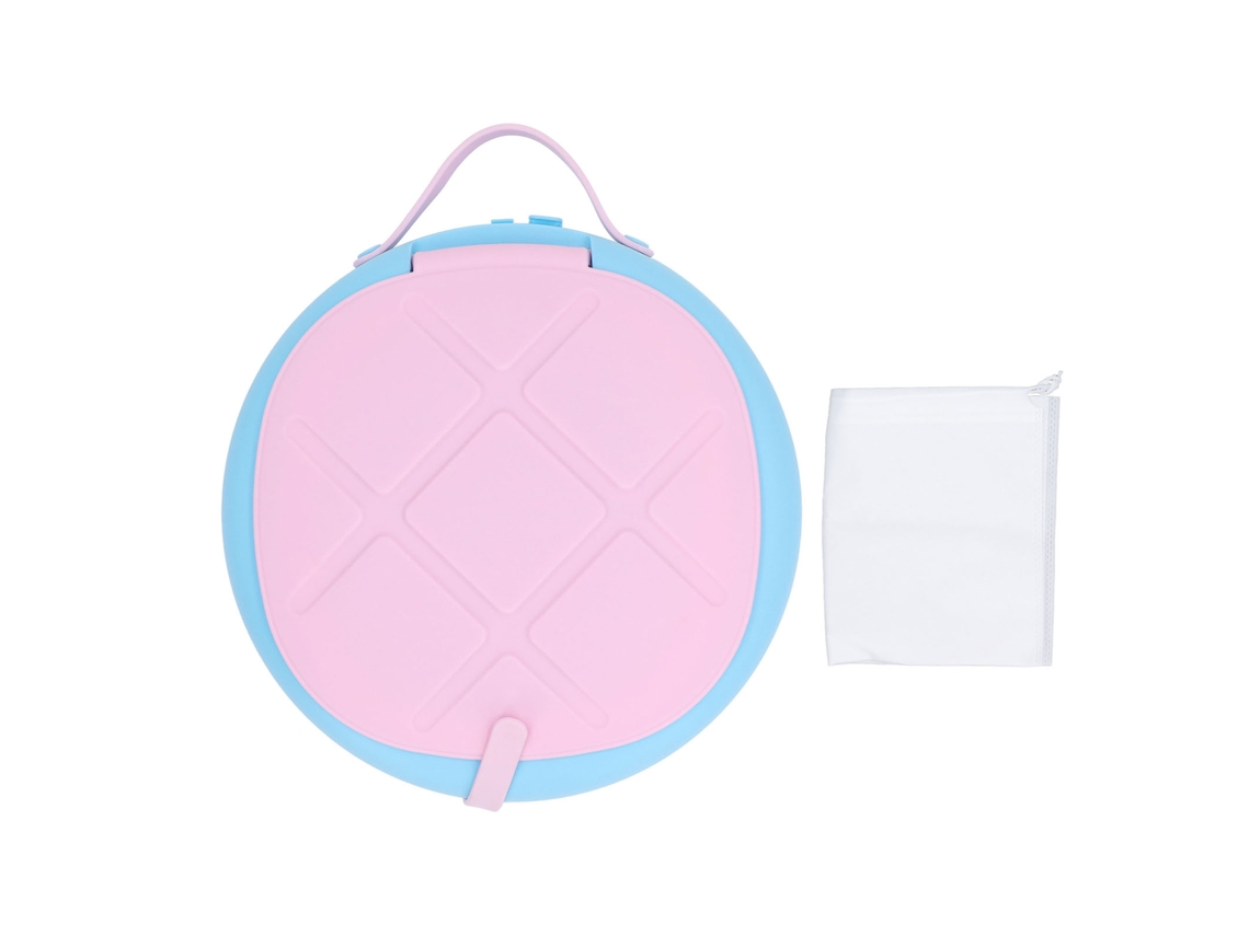Inodoro Portátil Infantil Para Niños, Plegable, Multifuncional, De Viaje, Rosa.
