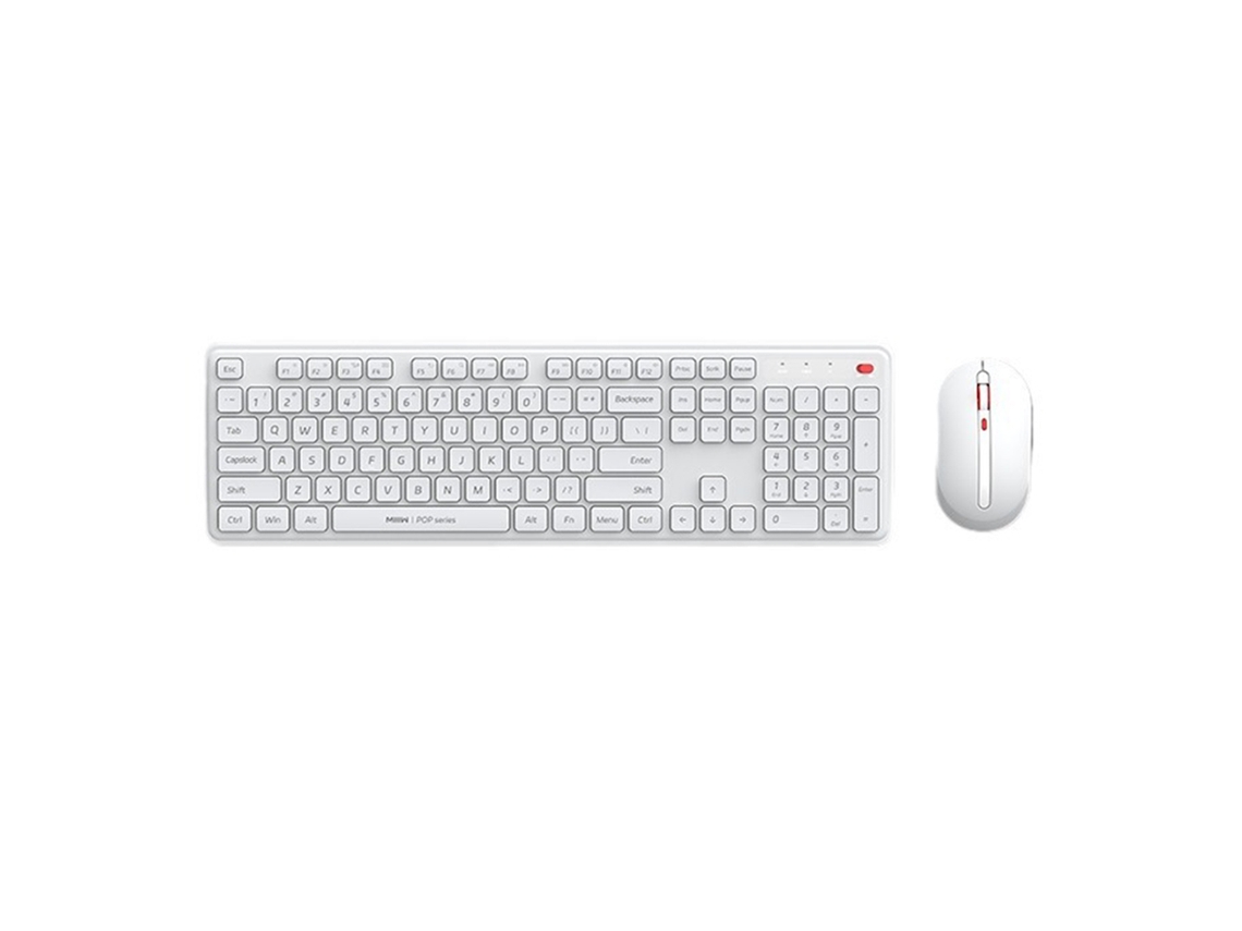 Conjunto de teclado y ratón inalámbricos Aetheria Miiiw 2.4G, 104 teclas con 3 velocidades ajustables para ordenador/portátil.