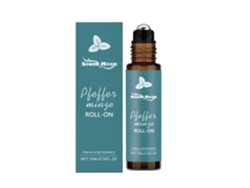 Aceite esencial de menta en roll-on con fragancia natural.