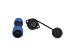 Conector Aéreo Bridado Impermeable Sp16 Ip68 De 5 Pines (250 V 5 A), Macho Y Hembra.