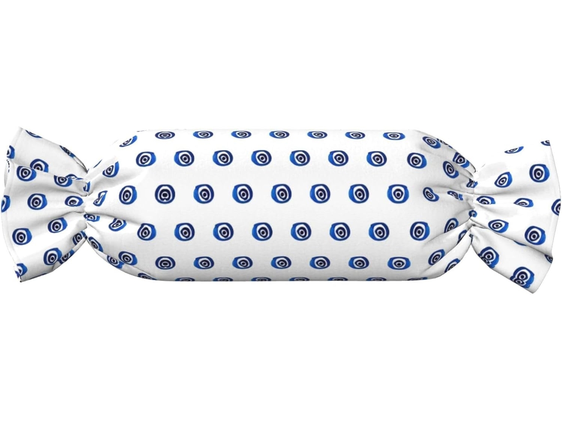 Almohada Cilíndrica Forma Caramelo Felpa Poliéster Espuma Viscoelástica Resistentes Ajustable Fácil Soporte
