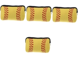 Neceser Multifuncional De Neopreno De 4 Piezas, Estilo Béisbol, Impermeable Para Cosméticos.