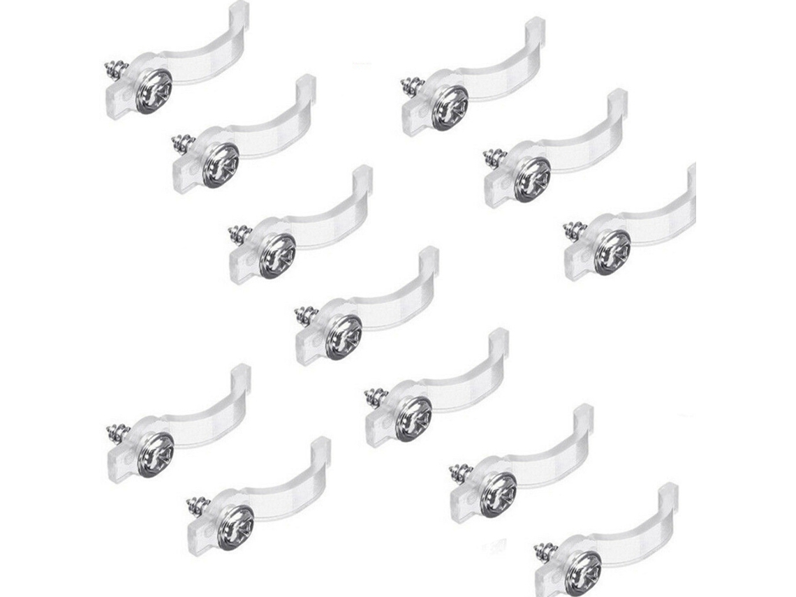 2026 100 piezas de soportes de montaje para tiras LED 3528/5050 Clips de montaje