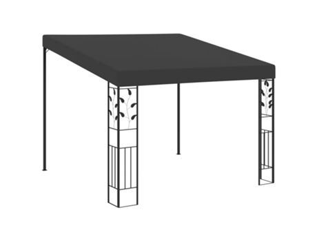MAISON EXCLUSIVE Cenador con montaje en la pared antracita 3x3x2,5 m