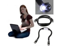 Rebe-lámpara De Cuello Led Portátil Flexible Para Lectura, Brazos Suaves Ajustables Y Luz Suave Sin Daño A Los Ojos