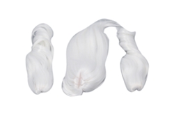 Peluca Para Muñeca, Cabello Largo, Suave Y Sedoso, De 22-23 Cm, Con 2 Pinzas Blancas Para Coleta.
