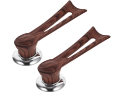 Juego De 2 Asas De Madera Universales Para Tapas De Ollas Resistentes Al Calor.