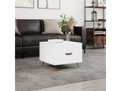 Mesa de centro de 50x50x40 cm, fabricada en madera sintética blanca, HARLANV1