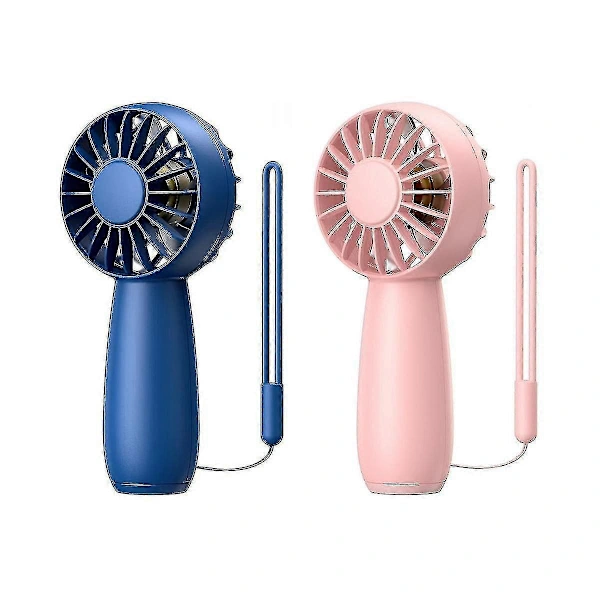 Kit con 2 mini ventiladores portátiles recargables, ventilador personal portátil con 3 velocidades para H BRILVIBERA
