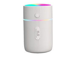 Mini humidificador de aire, difusor de aceites esenciales USB, purificador, Aroma para el hogar y el coche, generador de niebla de aniones, color blanco BISBISOUS