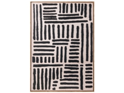 Impressão Para Parede Com Moldura Beliani Navan De Material Sintético Preto 73x4x103