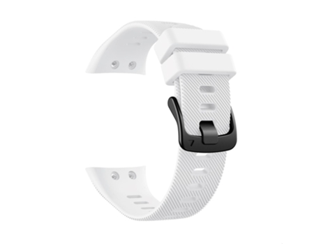 Correa de Silicona hebilla negra para Garmin Forerunner 45 - blanco