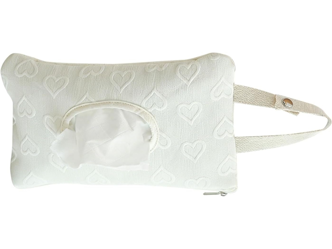 Elegante Bolso Cambiador Multifuncional De Tela Suave Para Proteger Los Artículos De Aseo. Diseño En Poliéster.