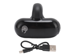 Auriculares Inalámbricos De Clip Con Bluetooth 5.2 De Conducción Ósea Para Deportes Con Pantalla Digital - Negro