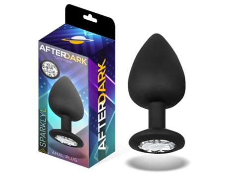 Plug Anal AFTERDARK Con Piedra Brillante (Silicona - Tamaño L)