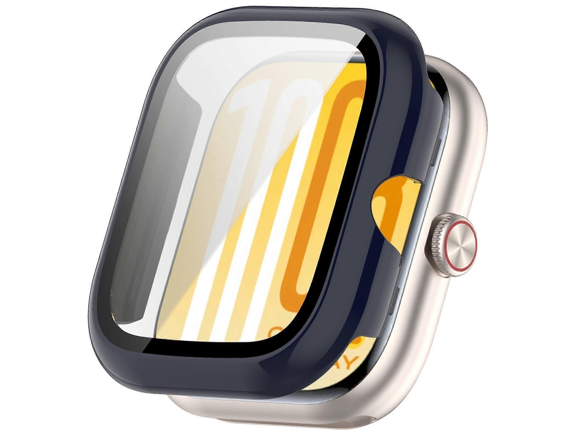 Estuche protector para reloj fabricado en policarbonato con protector de pantalla de cristal templado integrado.