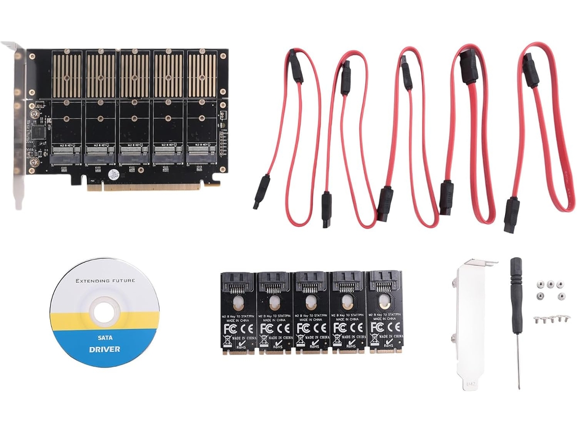 Tarjeta Adaptadora Pcie X16 M.2 Key B Nvme Ssd Como Se Muestra En La Pcb Ngff A Iii Expansión