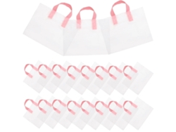 Bolsas de compra plegables y transparentes con gran capacidad de almacenamiento, fabricadas en plástico resistente, paquete de 50 unidades. GOKOCO