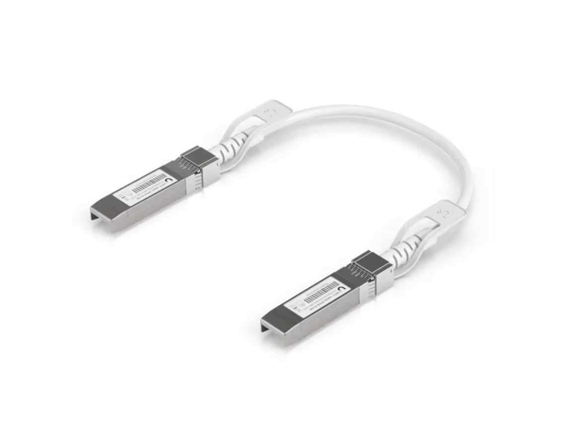Cable de fibra óptica Ubiquiti Uplink blanco Uacc Uplink SFP28 0,3 m