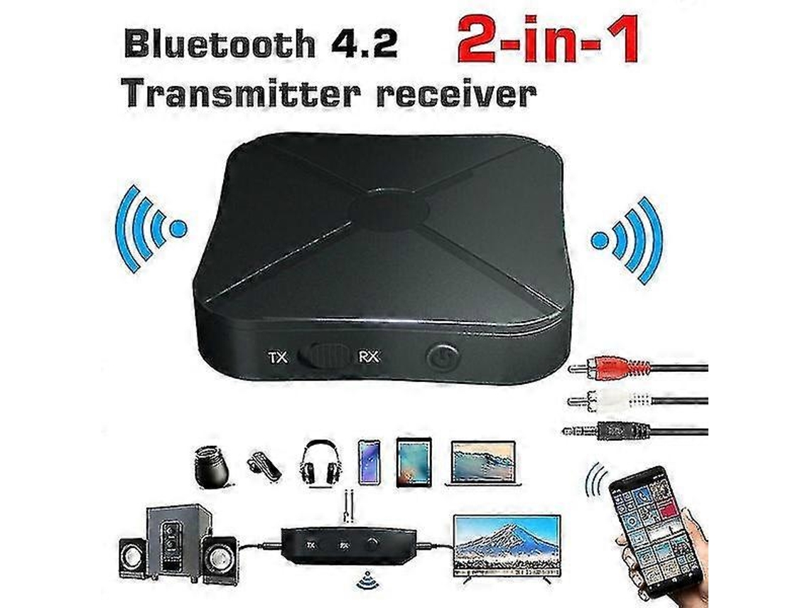 Adaptador transmisor/receptor Bluetooth 2 en 1 Rosewell, convertidor de audio inalámbrico
