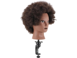 Cabeza De Mannequin Africaine À Coiffer Taille Moyenne Cheveux Humains Para Entraînement Coiffure S...