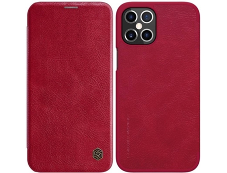 Carcasa iPhone 12 Pro Max NILLKIN Qin Original Rojo